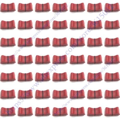 50pcs/lot replace Mixer fader Knobs red color FOR ALLEN & HEATH XONE 1D 2D 3D 4D 32 62 464 S2 Slider Fader knob