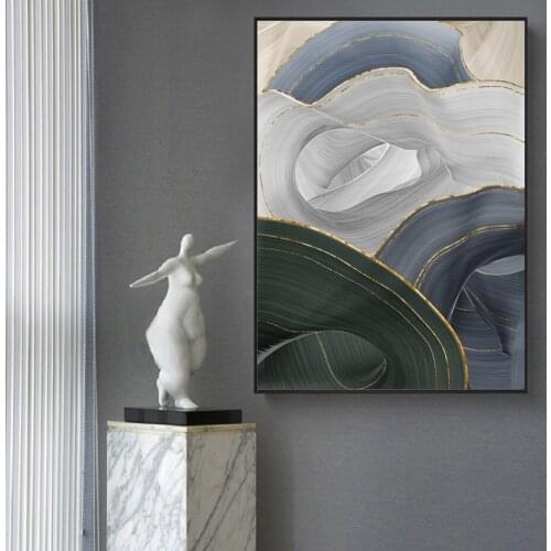 Modern Minimalist Light luxury Abstract Painting on Canvas Printed Art Posters Wall Art Pictures Living Room Home Decoration