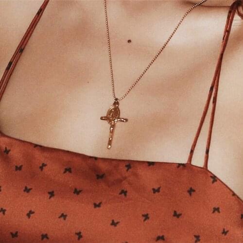 Temperament Stainless Steel Virgin Mary Medal Cross Pendant Choker Necklace For Our Lady Jewelry Mother Gift