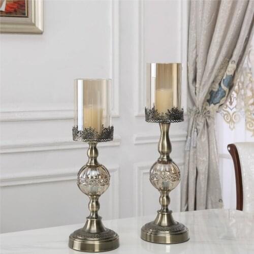 Banquet Decoration European Romantic Candlelight Dinner Candle Holder Decoration Wedding Jewelry Porta Vela Desktop Decor WT5ZT