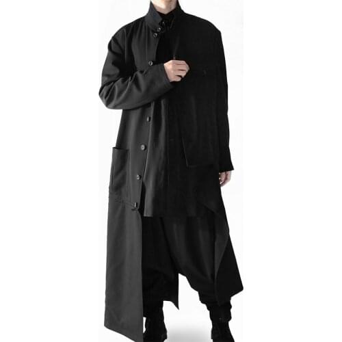Zipper and detachable two-wear worsted zipper Gaba trench coat