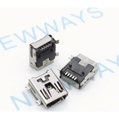 10Pcs/Lot Usb Socket Mini Usb 5P Female Smd Connector Mini Usb Interface 5Pin