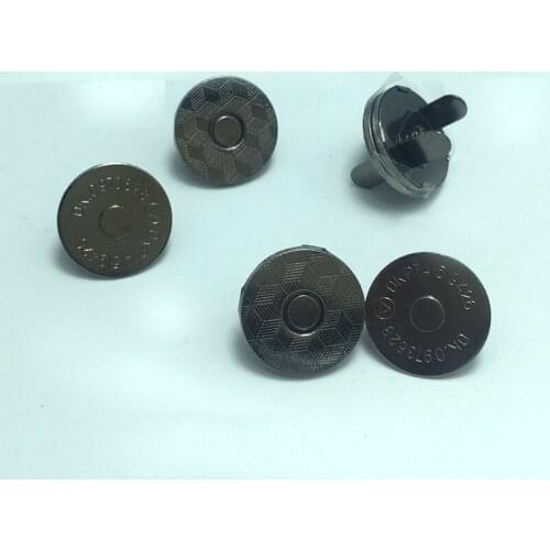 100SETS 18MM THIN Tiny Metal Magnetic Snaps Button