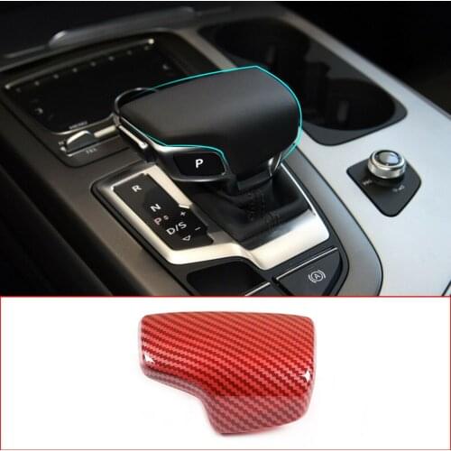 ABS Car Gear Shift Knob Cover Kit For Audi A4 A5 Q7 Q5 S4 S5 2016-2020 Left Hand Drive