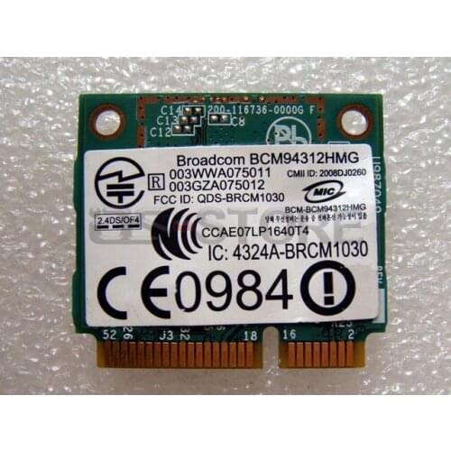 BroadCom BCM94312HMGB BCM4312 BCM94312 BCM2070 BCM4312 Half Mini PCI Express WLAN Wireless Wifi BT BlueTooth Card