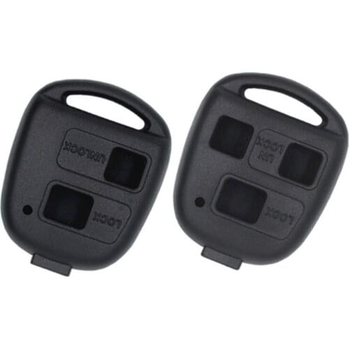 Logo Car Key Shell 2/3 Buttons Remote Case For Toyota Yaris Camry Corolla For Lexus Es Rx Is Lx IS200 RX300 ES300 LS400 GX460