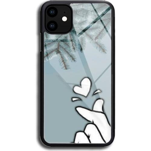 Finger than heart Phone Case Rubber phone cases for iPhone 12 11 Pro Max XS 8 7 6S Plus X SE XR 12 Mini Cover