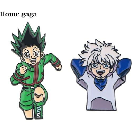 DB319 Homegaga Anime Hunter Enamel Pin Brooches Cartoon Creative Metal Brooch Pins Denim Hat Badge Collar Jewelry
