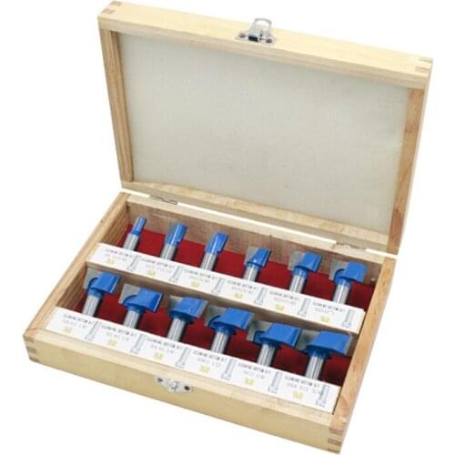 Woodworking milling cutter bottom cleaning cutter set woodworking slotting cutter engraving electromechanical wood milling strai