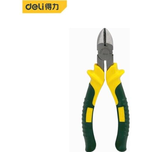 Deli Electronics Diagonal Pliers Durable Cable Cutting Tool Plier With Blade Wire Cable Cutter Shear Hand Tools High Quality
