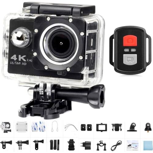 Ultra HD 4K Action Camera 4K WiFi 2.0'' 12MP Sport Camera 170D Go Waterproof Pro Video Recording Sports Cameras DV Helmet Camera