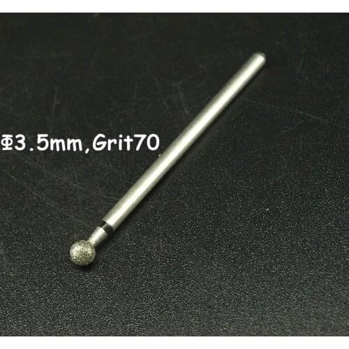 EasyNail~1Pcs Ball 70 Grit Diamond Nail Drill Bits Mill Cutter Nail Files Nail Electric Drill Manicure Device Machine Accessory