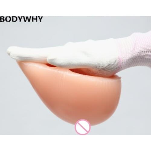 Fake Aritificial 1000g/pair D Cup Adhisive Silicone Breast Form with stick Fake Boobs Tits for shemale drag queen Chest vagina