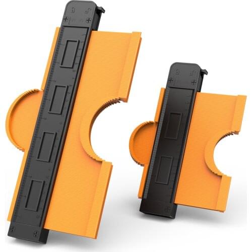 Measuring Tools Irregular Gauges Radian Adjustable Inner Core 6 Inches Measurement Molding 6+10 Metal Set With Lock Ruler