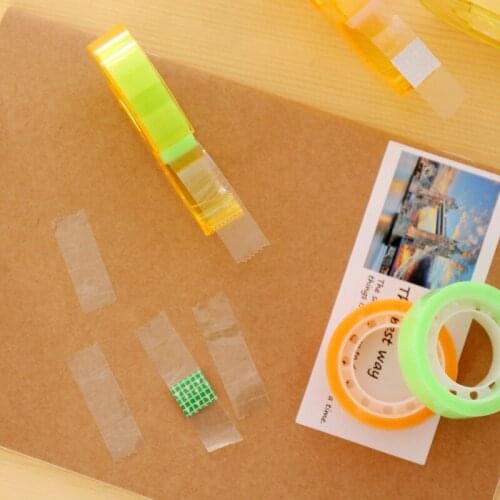 DL Sweet and sweet fantasy tape suit 5 rolls of tape and tape seat cutter color transparent tape Teaching equipment student sta