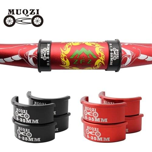 MUQZI Handlebar Adapter For 31.8 Handlebar To 35mm Stem Aluminum Alloy Conversion Diameter Shim Road Fixed Gear MTB Bike