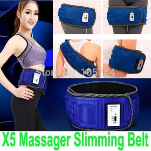 New 5 Motors Vibration Massage Belt Slimming Belts Vibrator Waist Belt Slimming Machine
