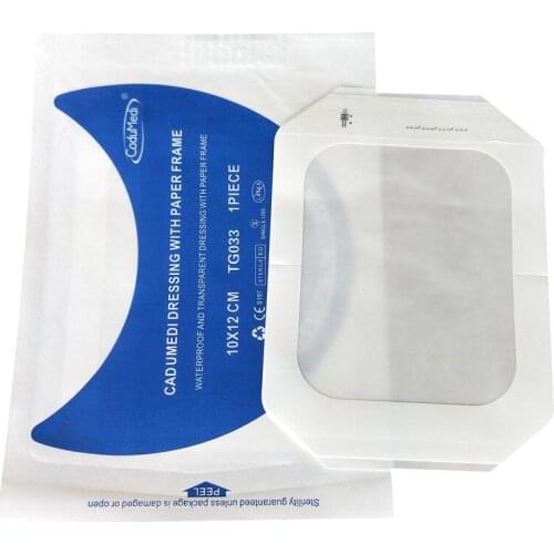 20pcs 6*7cm 10*12cm pure PU film self-adhesive medical dressing waterproof transparent wound care breathable baby bath paste