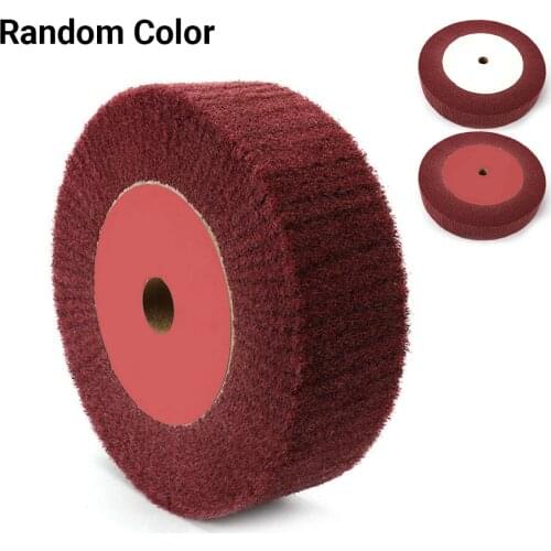 150/200mm Nylon Fiber Non-woven Scouring Pad Metal Polishing Wheel Grinding Wheel Abrasive Fiber Polishing Wheel Disc