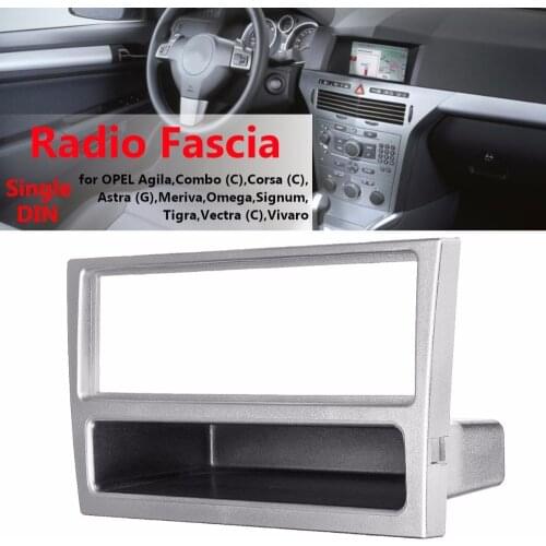 Single Din Fascia Radio Panel for OPEL Corsa (C) 2000-2006, Meriva 2003-2010, Omega (B) 2000-2003 Dash Kit Plate Bezel Adapter
