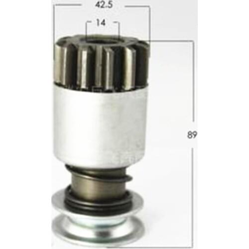 QD1315D motor drive pinion for starter motor QD1315D for tractor TY254, the 11teeth 12 splines type