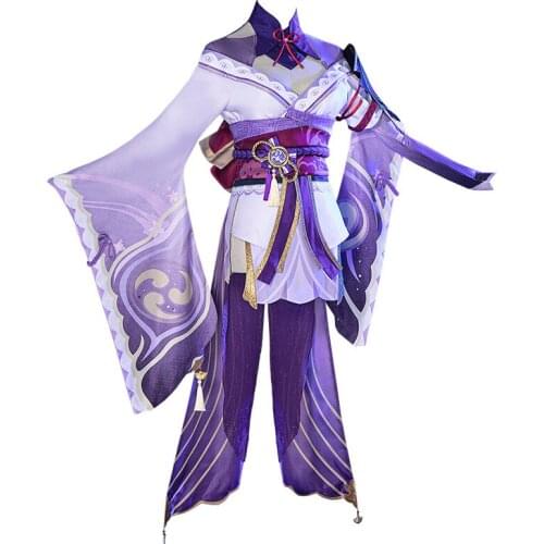 Raiden Shogun Cosplay Game Genshin Impact Baal Costumes Halloween Dress From Women Kimono Gods Eye Props Anime Accessories Set