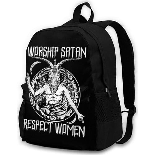 Satanic Baphomet Worship Satan Respect Women Adult backpacks, leisure bags, backpacks, storage bags, men women backpacks