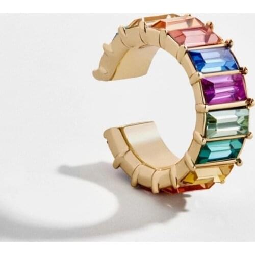 Zircon CZ Clip Earrings Ear Cuffs Stackable Earrings for Women Wedding No Pierced Cartilage Earring Earcuffs Accessories 1pcs