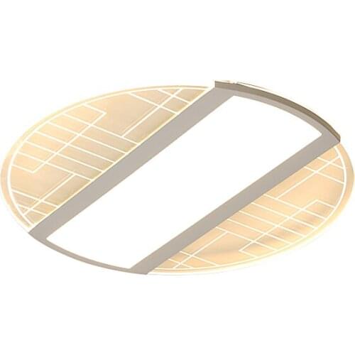 Modern round led Chandelier Light with Remote Control Acrylic Sconce for living room bedroom balcony study ceiling lamp white