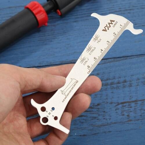 Bike Chain Wear Indicator Ruler Cycling Chains Gauge Measurement Checker