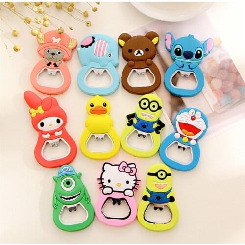 1PCS Cute Animal Shape Stainless Steel Bottle Opener Champagne Cocktail Beer Mini Bottle Opener Portable Creative Bar KTV Tools