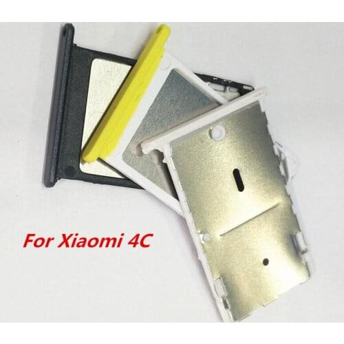 10PCS/Lot SIM Card Tray Holder Slot For Xiaomi 4C Mi4C Cellphone Replacement parts