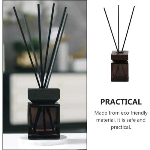1 Set Empty Aroma Diffuser Bottle Wooden Lid Fire Aromatherapy Bottle (100ml)