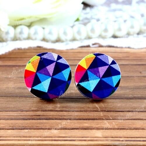 16mm Round High Quality Photo Wood Laser Cut Cabochon to make Rings, Earrings, Bobby pin,Necklaces, Bracelets