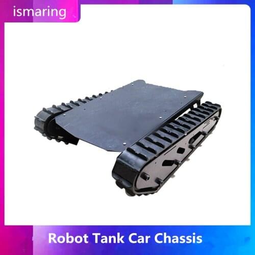 15kg Big/Large Load T007 Robot Tank Car Chassis With Rubber Track+ Big Power Motor For Arduino Robot Project Caterpillar Tracked
