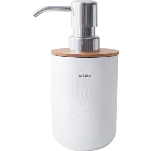 Bamboo Wood Liquid Soap Dispenser Shampoo Bottle Hand Sanitizer Shower Gel Soap Bottle Hand Soap Dispenser