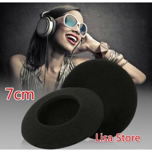Free 200pcs/100pairs 5.5CM Soft Foam Earbud Headphone Headset Ear Pads Replacement Sponge Covers Tips For Earphone MP3 MP4 H006