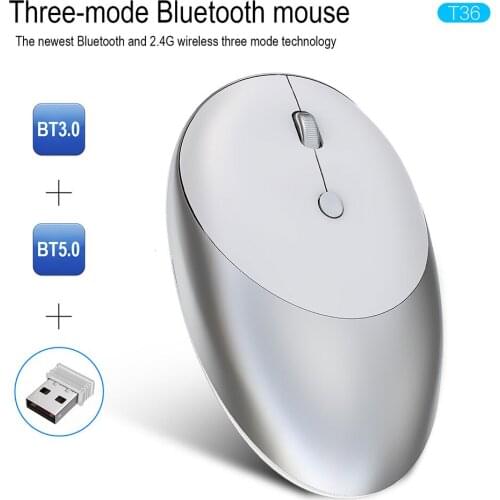 3.0/5.0 Bluetooth Wireless Mouse Dual Mode Rechargeable Computer Mause 2.4GHz USB Optical Pink Silent Mouse For Laptop Notebook