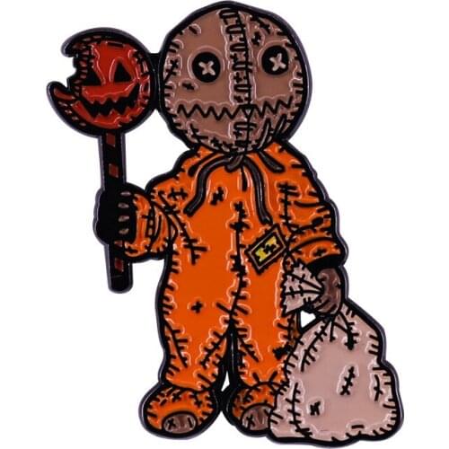 LT463 Halloween Enamel Pin Movie Brooches Bag Lapel Pin Cartoon Holiday Badge Backpack Decoration Jewelry Gift for Friends