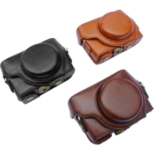 2017 NEW Camera Video Bag For Sony RX100 RX100II RX100III RX100IV RX100V Digital Camera PU Case Cover Pouch With Strap