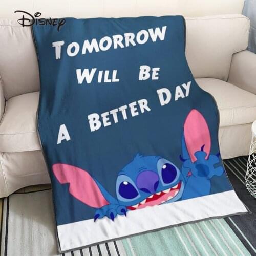 Disney New Lilo & Stitch Funny Character Blanket 3D Print Blankets Throws on Bed Home Textiles Cartoon Style Children Adult Gift