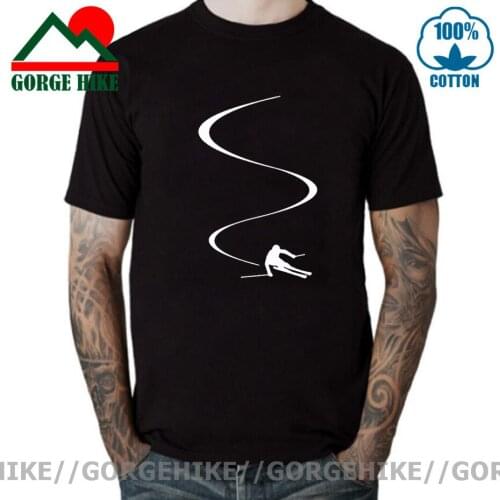 Gorge Hike Men's T-shirts With A Hood