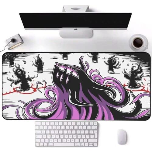 Led light game player pc mouse pad anime monster rgb mousepad computer equipment keyboard ordinary carpet pads large desk mat