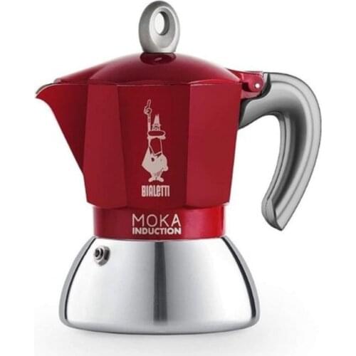 Bialetti Induction 2-6 Cup Moka Pot Coffee Maker, Original Italian Espresso Maker Stovetop Kitchen Drip Stove Gas Best Delicious