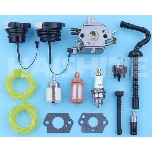 Carburetor Gas Cap Fuel Line Filter Kit For Stihl MS192T MS192TC MS192 Chainsaw Zama Carb C1Q-S258 1137 120 0651 1137 120 0602