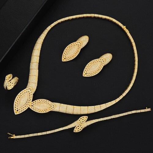 KellyBola Necklace Bangle Earrings Ring Women Wedding Full Micro CZ Cubic Zircon Dubai Indian Earrings Bohemia Hot Mujer Moda