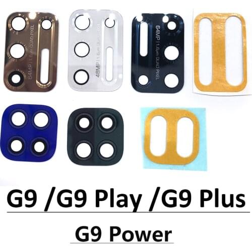 50Pcs Back Rear Camera Glass Lens Cover With Adhesive For Moto E7 G7 G8 G9 Plus Play Power Lite One Fusion Hyper E 2020 G20