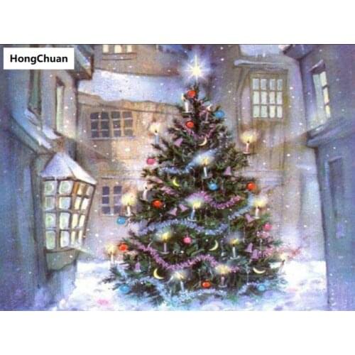 Christmas Tree Square/Round 5D DIY Diamond Painting Crafts Mosaic Embroidery Home Decoration Christmas Gift New Year