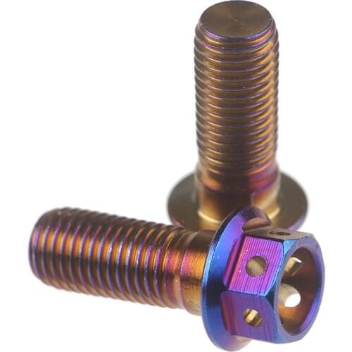 M10 Motorcycle CNC Burnt Titanium 304 Stainless Steel Bolt With Bleed Screw Motorcycle Brake Caliper Pump For Honda Yamaha KTM