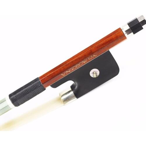 4/4 Size Master French Style Pernambuco Bass Bow Ebony Frog Premium Natural Horsehair 800BF